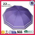 Logo en gros promotionnel imprimé lumineux lumineux Packet Edge inverser parapluies pliants